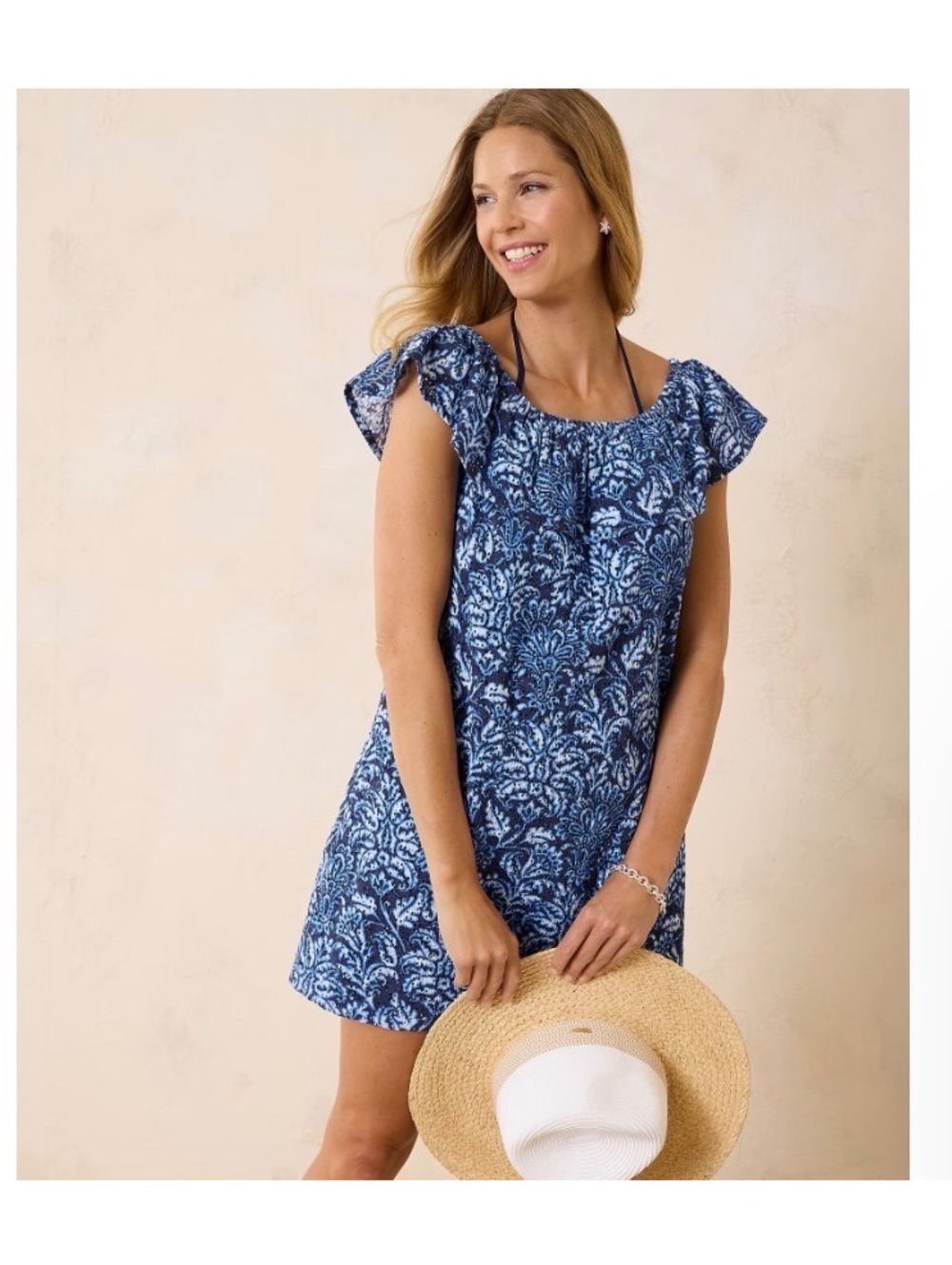 Tommy Bahama Harbour Eyelet Coverup Dress small